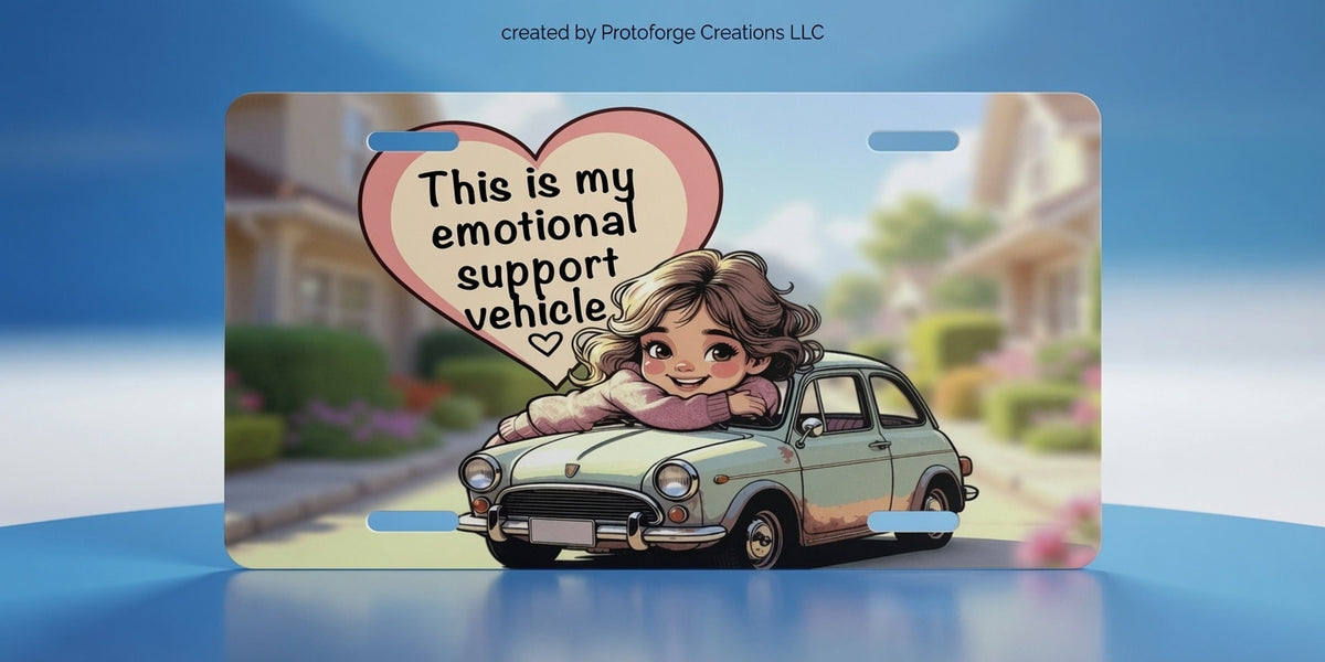 Emotional Support Vehicle License Plate