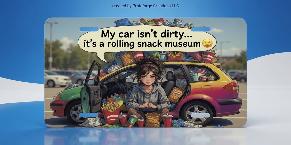 Rolling Snack Museum License Plate