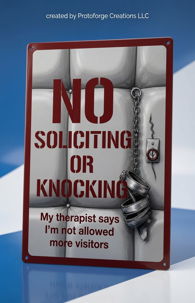 No Soliciting Or Knocking Sign