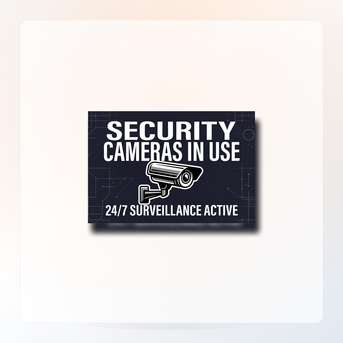 Classic Authority Camera Sign