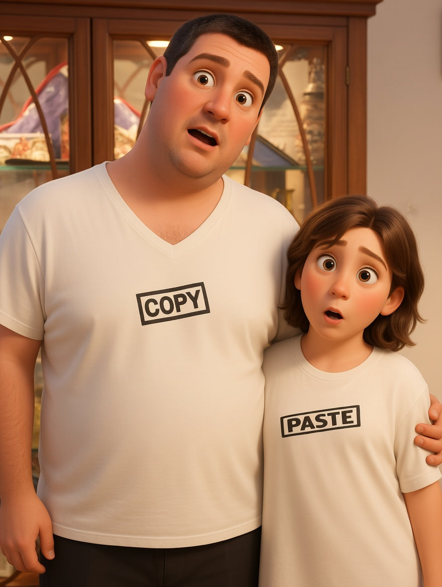 Josh Hurst with his daughter, learning the craft at ProtoForge Creations